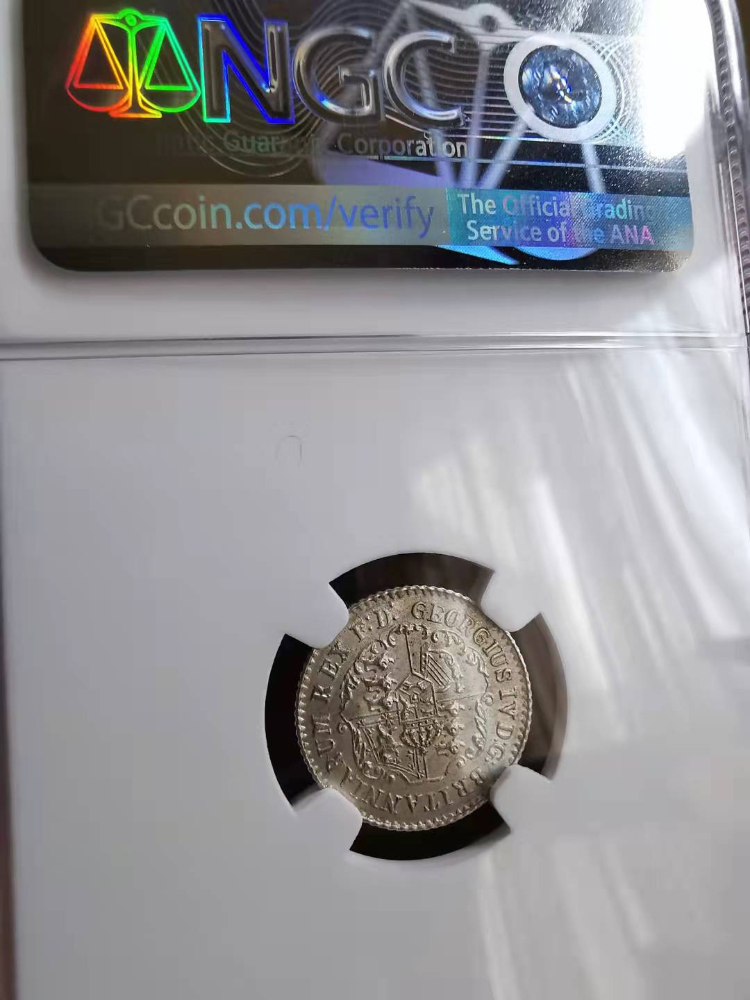 凡希社世界钱币微拍第一百七十期 1822英属西印度锚币1/16元NGC-MS63