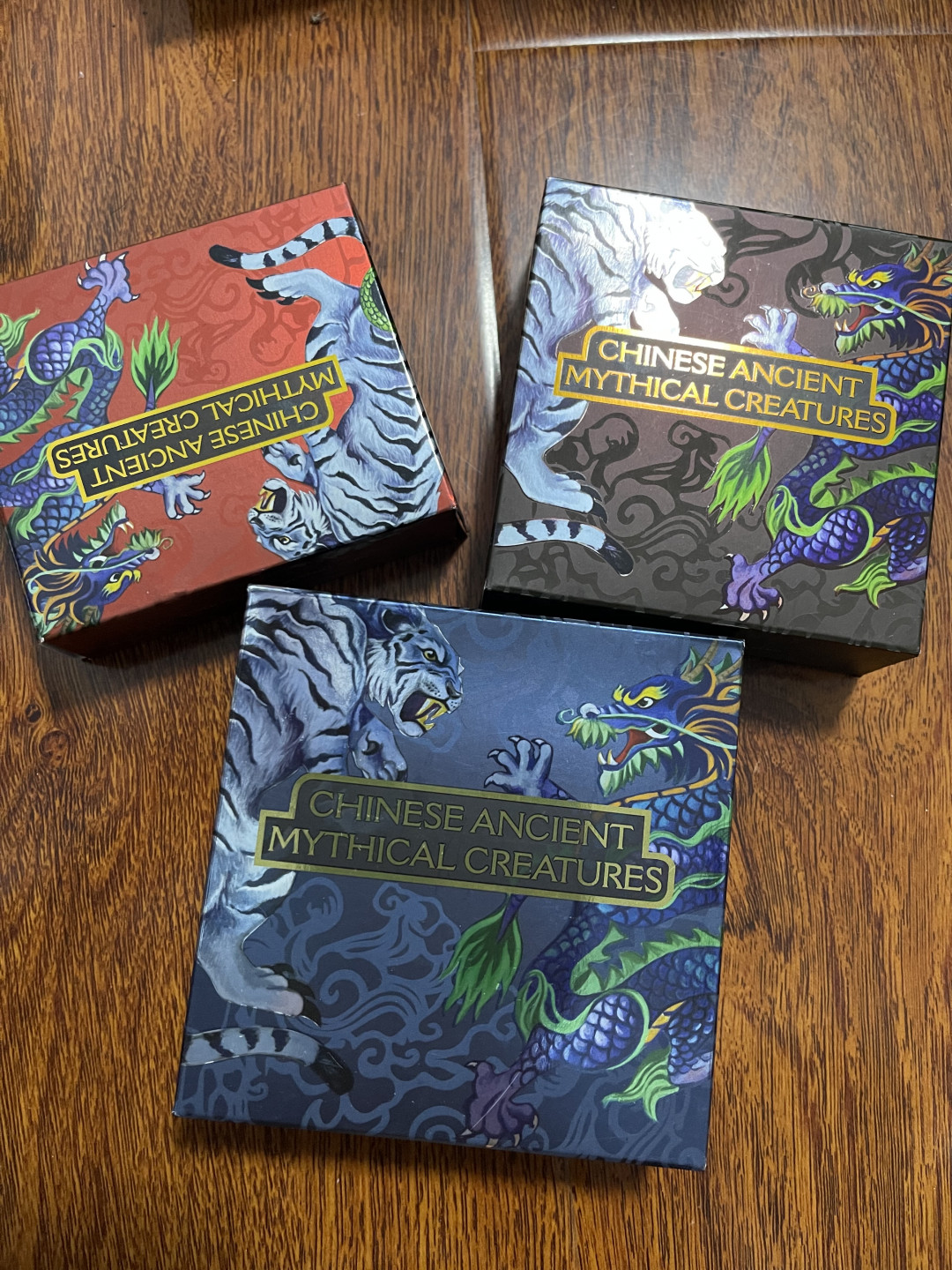 CSIS-GREAT评级精品钱币拍卖第一百零七期 图瓦卢 四象神兽 空盒 3个