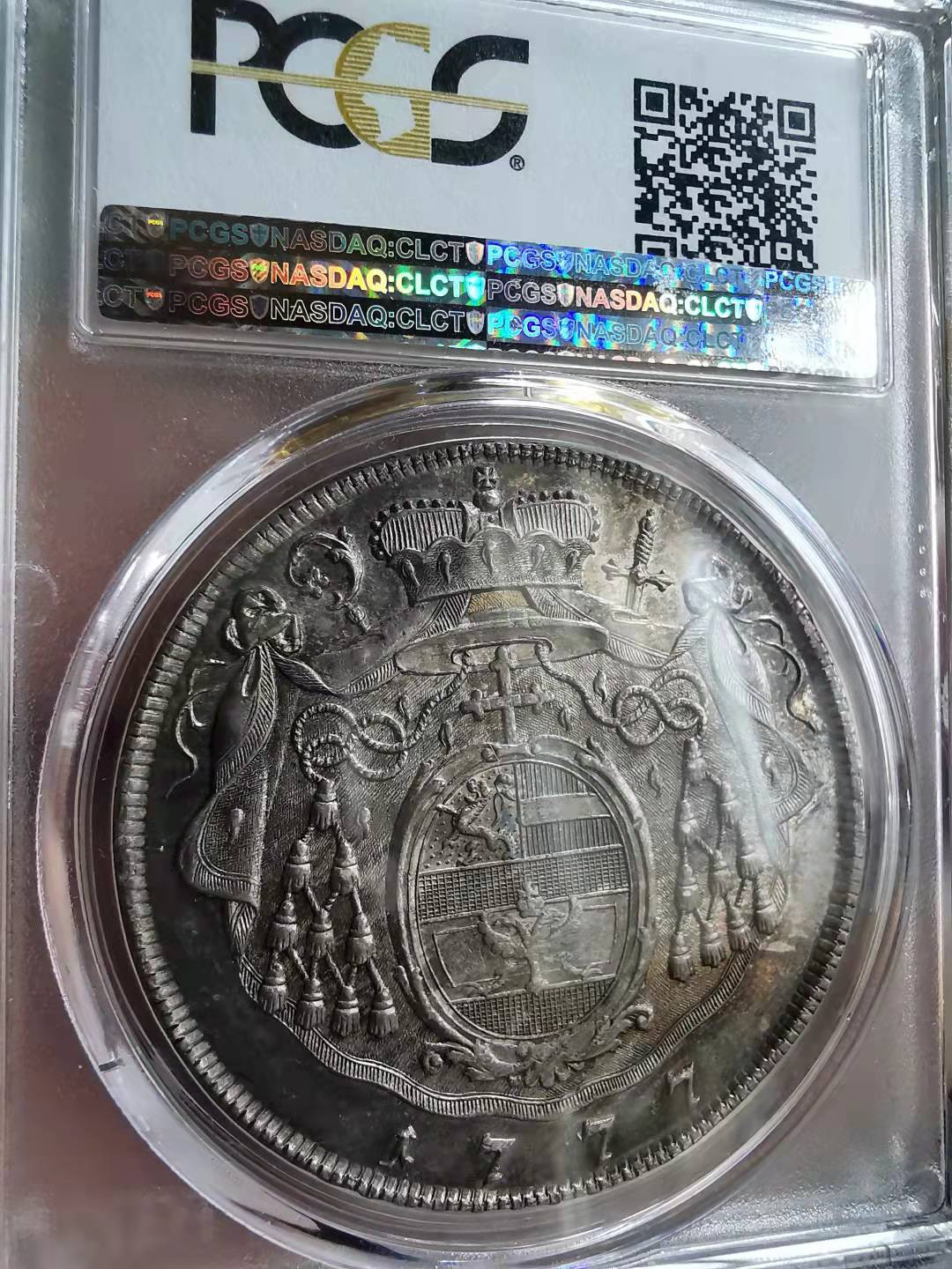 凡希社世界钱币微拍第一百七十期 荐！1777萨尔茨堡亲王大主教希罗尼穆斯泰勒大银PCGS-MS63紫罗兰包浆精彩！