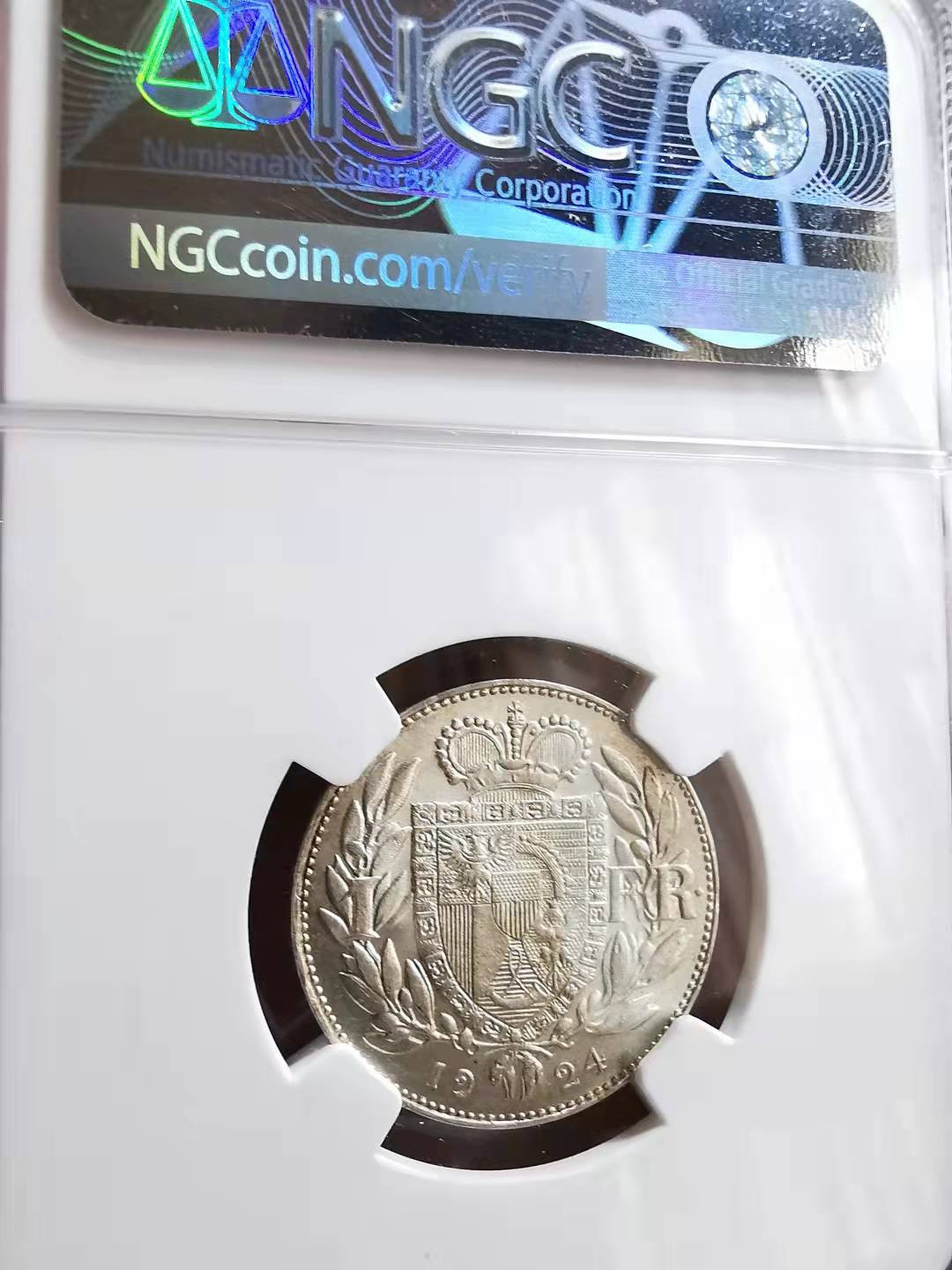 凡希社世界钱币微拍第一百七十期 1924列支敦士登法郎NGC-MS65高分法郎版稀有！