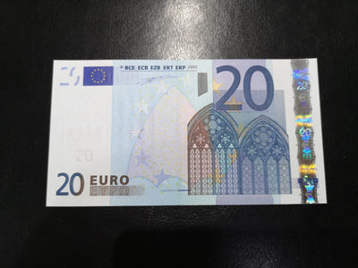 《外钞收藏家》第一百二十七期拍卖 - 20欧元 一签 德国版 全新UNC