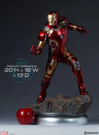 零元拍：Sideshow 3003532 钢铁侠mk43 雕像，全高51厘米，全新未拆。 - 零元拍：Sideshow 3003532 钢铁侠mk43 雕像，全高51厘米，全新未拆。