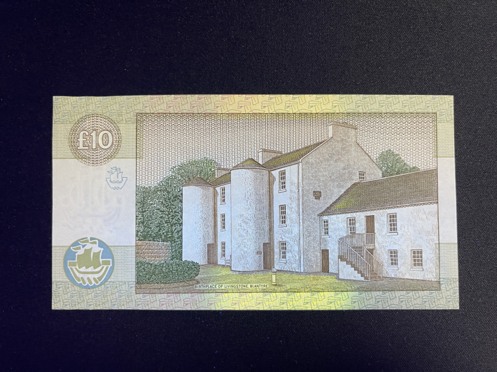 《张总收藏》36期—欧洲精品 苏格兰10镑 UNC 1993年 克莱斯戴尔银行 英国探险家大卫·利文斯通 