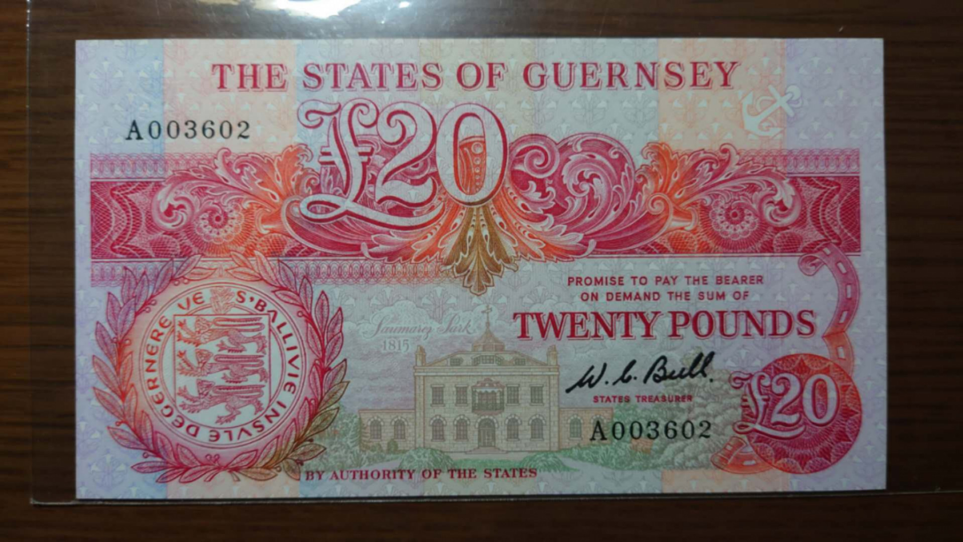 【囧羊收藏】精选微拍第37期暨2021年第28期 各国纸币精选 1980-89年格恩西岛20镑 全新UNC