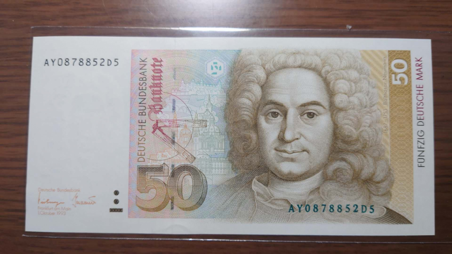 【囧羊收藏】精选微拍第37期暨2021年第28期 各国纸币精选 【一口价已售出，勿出价】1993年德国50马克 全新UNC