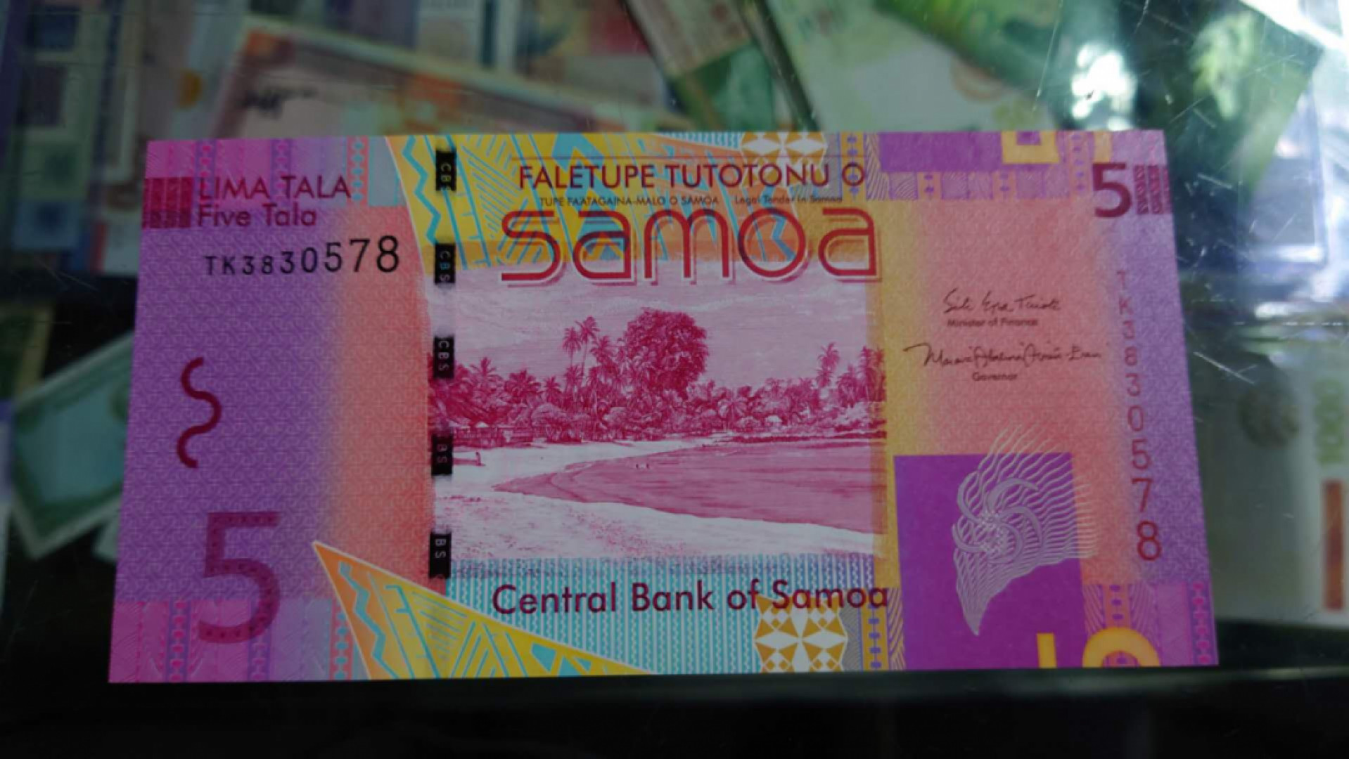 【囧羊收藏】精选微拍第37期暨2021年第28期 各国纸币精选 萨摩亚5塔拉 全新UNC