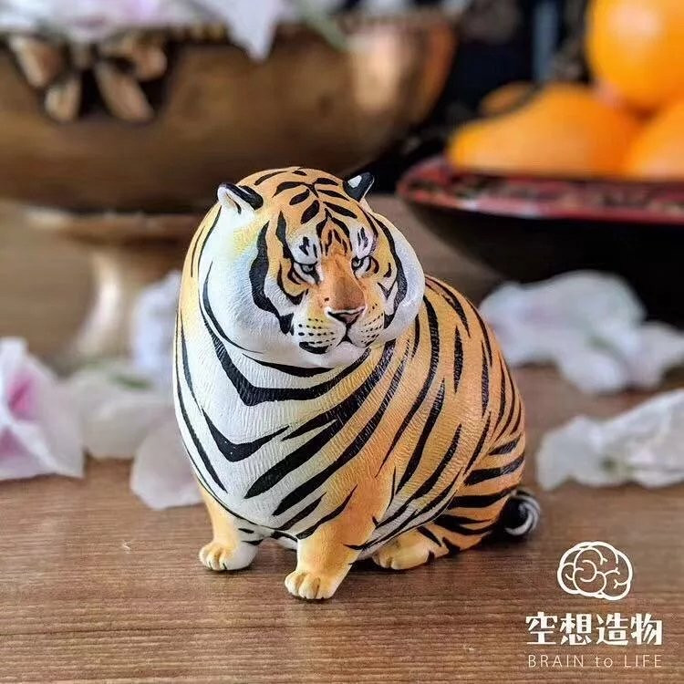 零元拍：不二马 空想造物 小小动物园系列“胖虎”全新未拆。