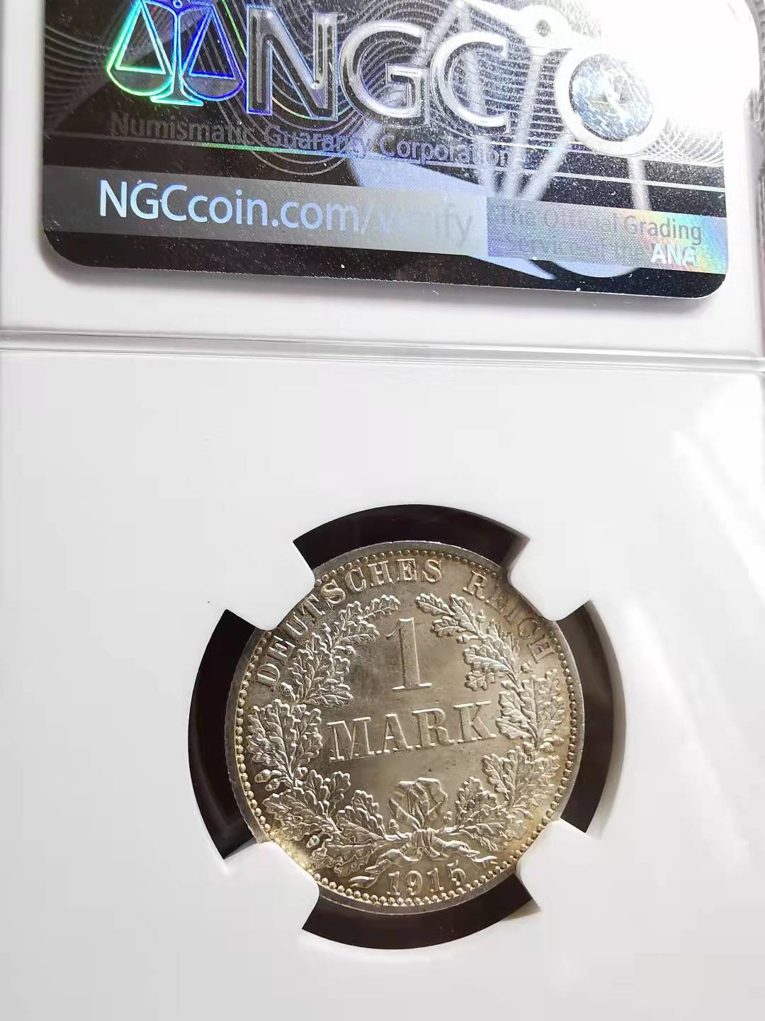 凡希社世界钱币微拍副品交流自动拍专场三 1915A帝国银马克NGC-MS64