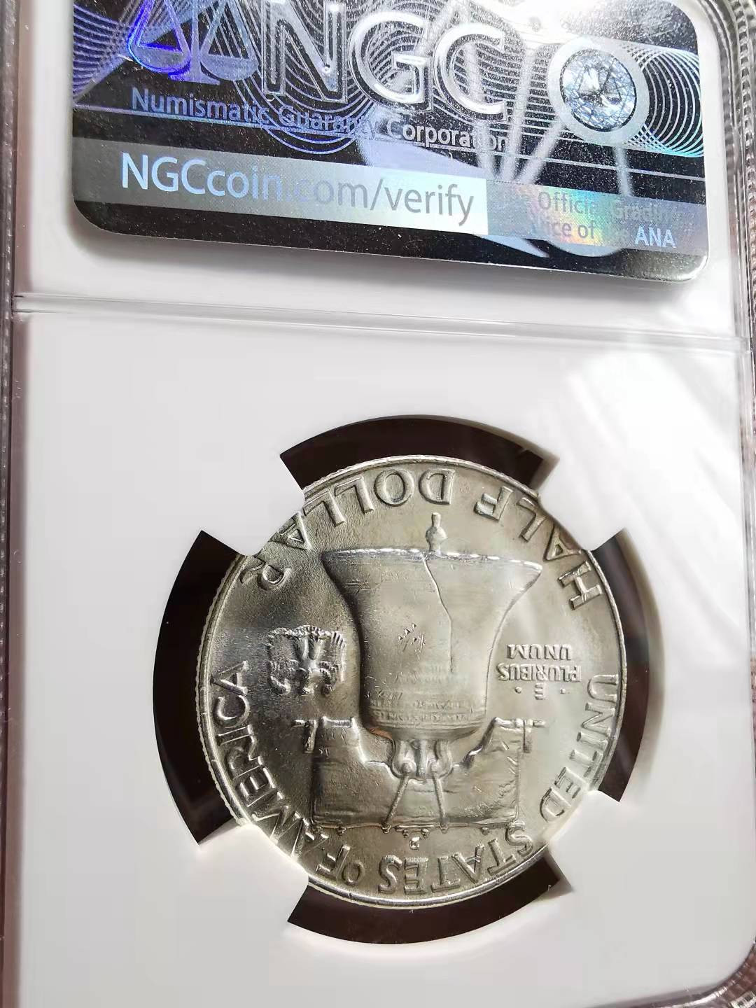 凡希社世界钱币微拍副品交流自动拍专场三 1958富兰克林半美元银币NGC-MS62