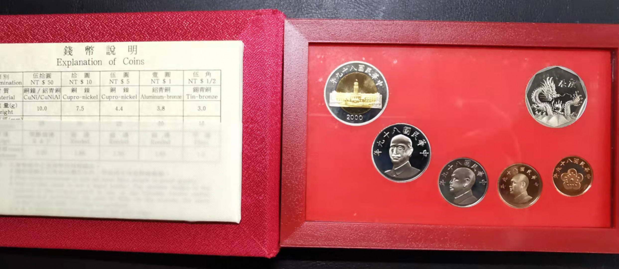 凡希社世界钱币微拍副品交流自动拍专场三 2000新台币精铸PS带银章