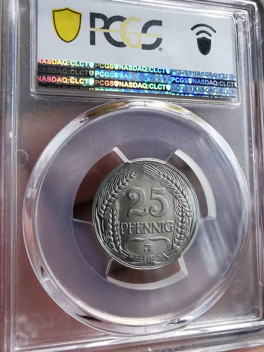 凡希社世界钱币微拍副品交流自动拍专场三 1912J德国帝国25芬尼PCGS-MS64