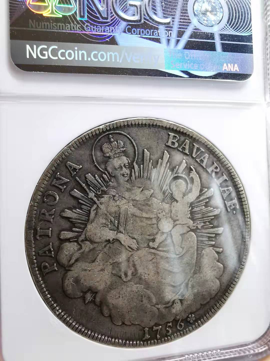 凡希社世界钱币微拍副品交流自动拍专场三 1756巴伐利亚泰勒大银NGC-VF20