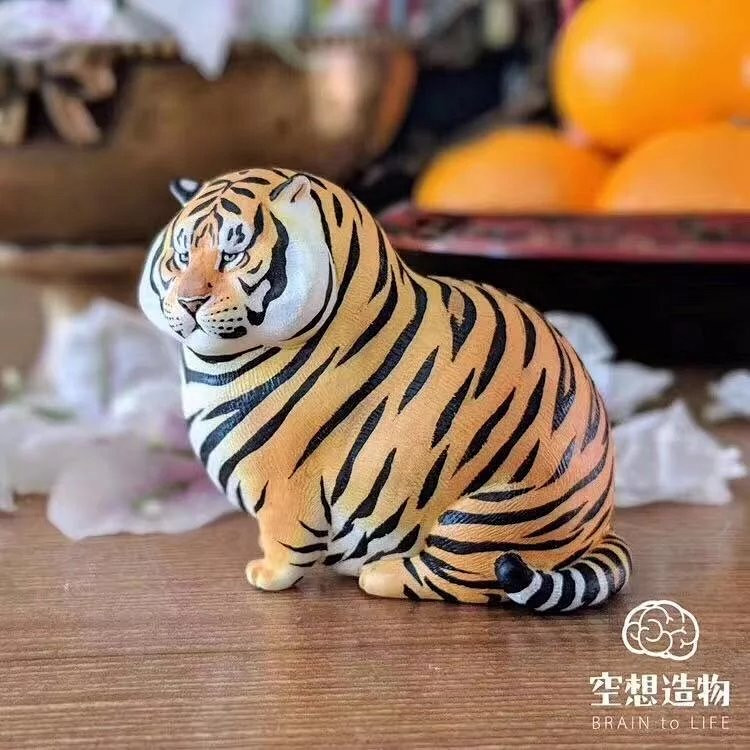 零元拍：不二马 空想造物 小小动物园系列“胖虎”全新未拆。