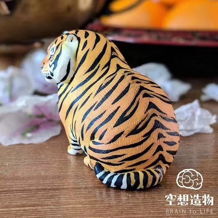 零元拍：不二马 空想造物 小小动物园系列“胖虎”全新未拆。