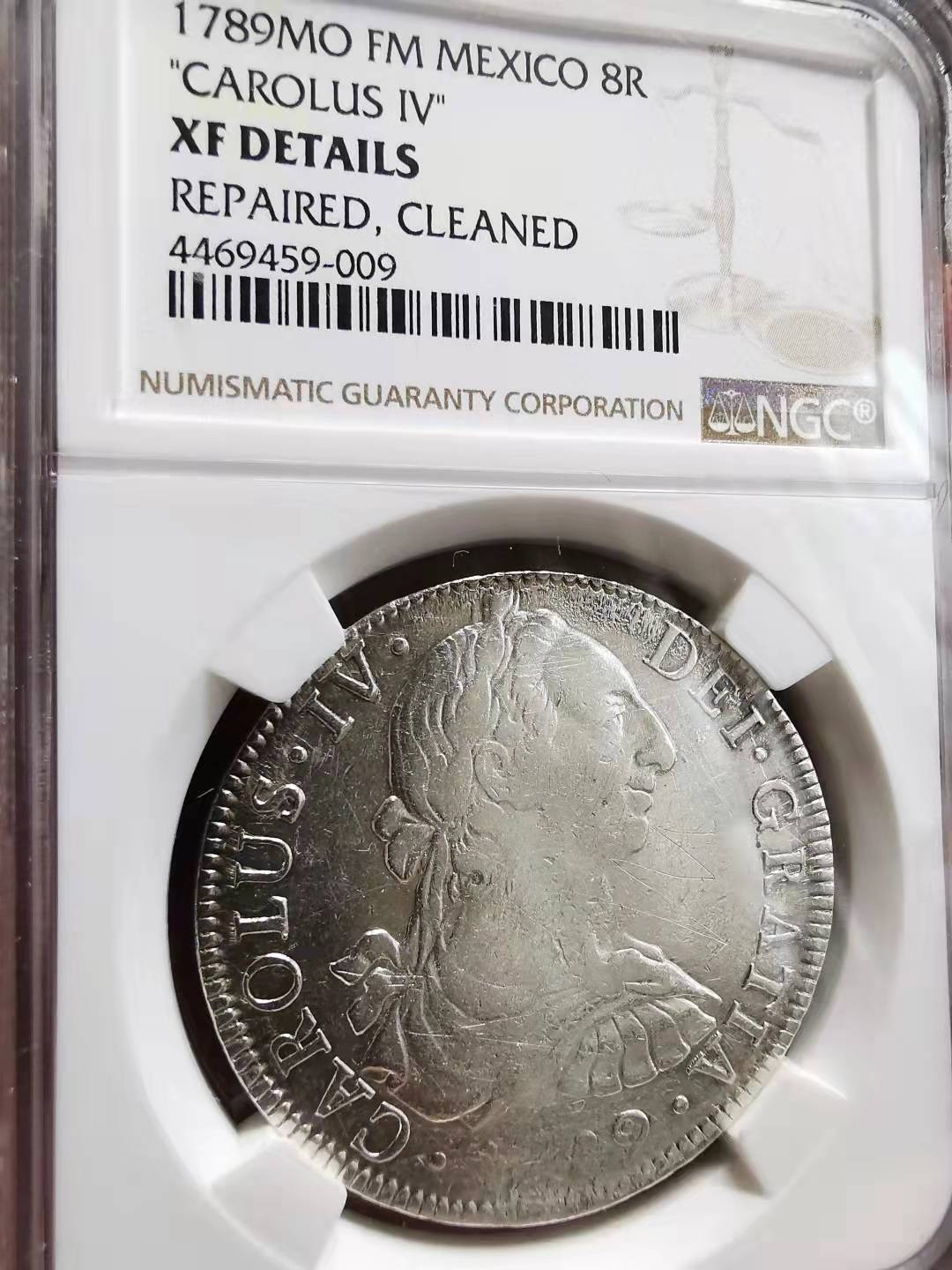 凡希社世界钱币微拍副品交流自动拍专场三 1789MO墨西哥卡三双柱NGC-XFD