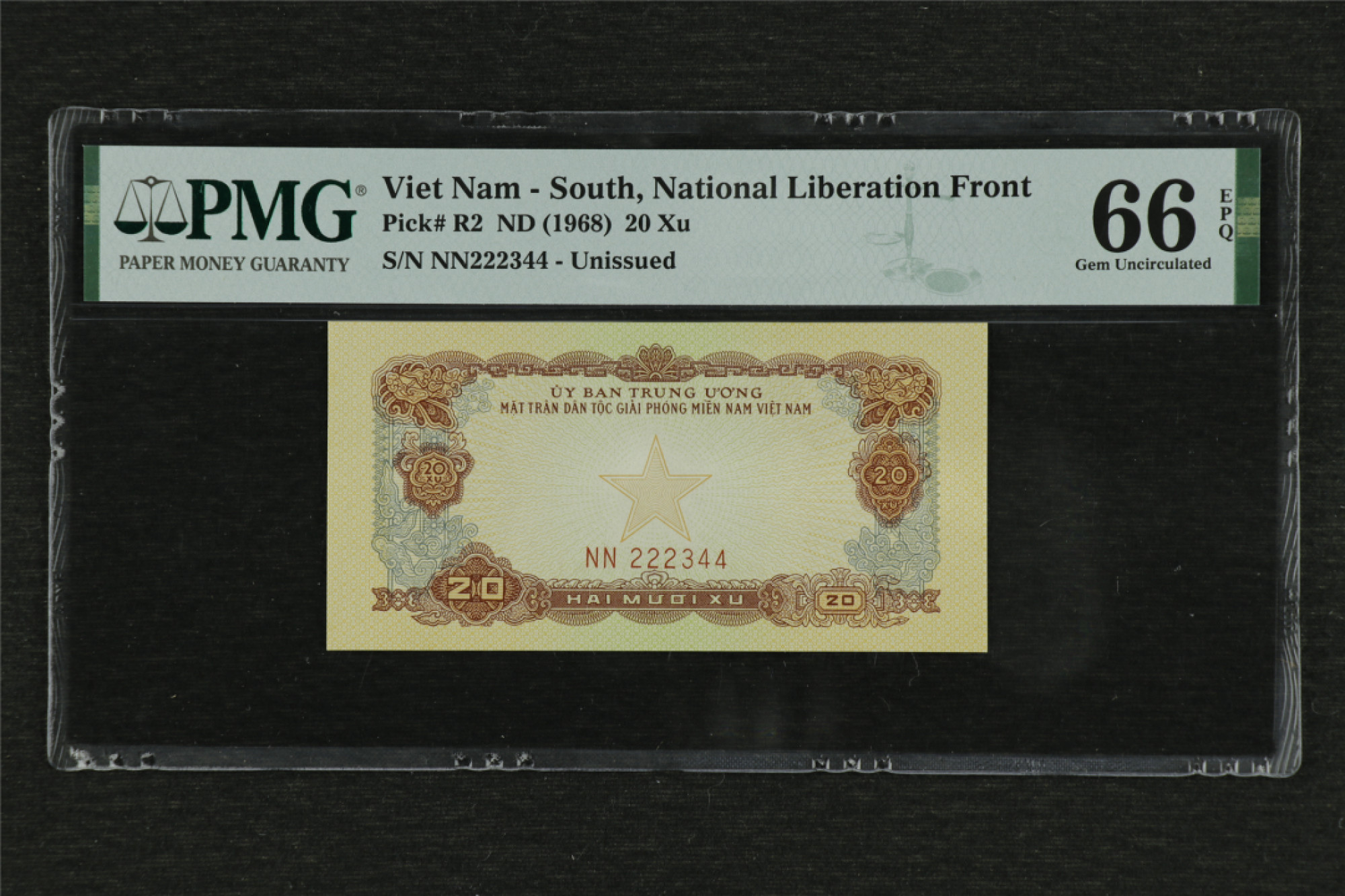 亘邦收藏 第85期（共86项） 1963年 南越 20xu 222344 PMG 66EPQ