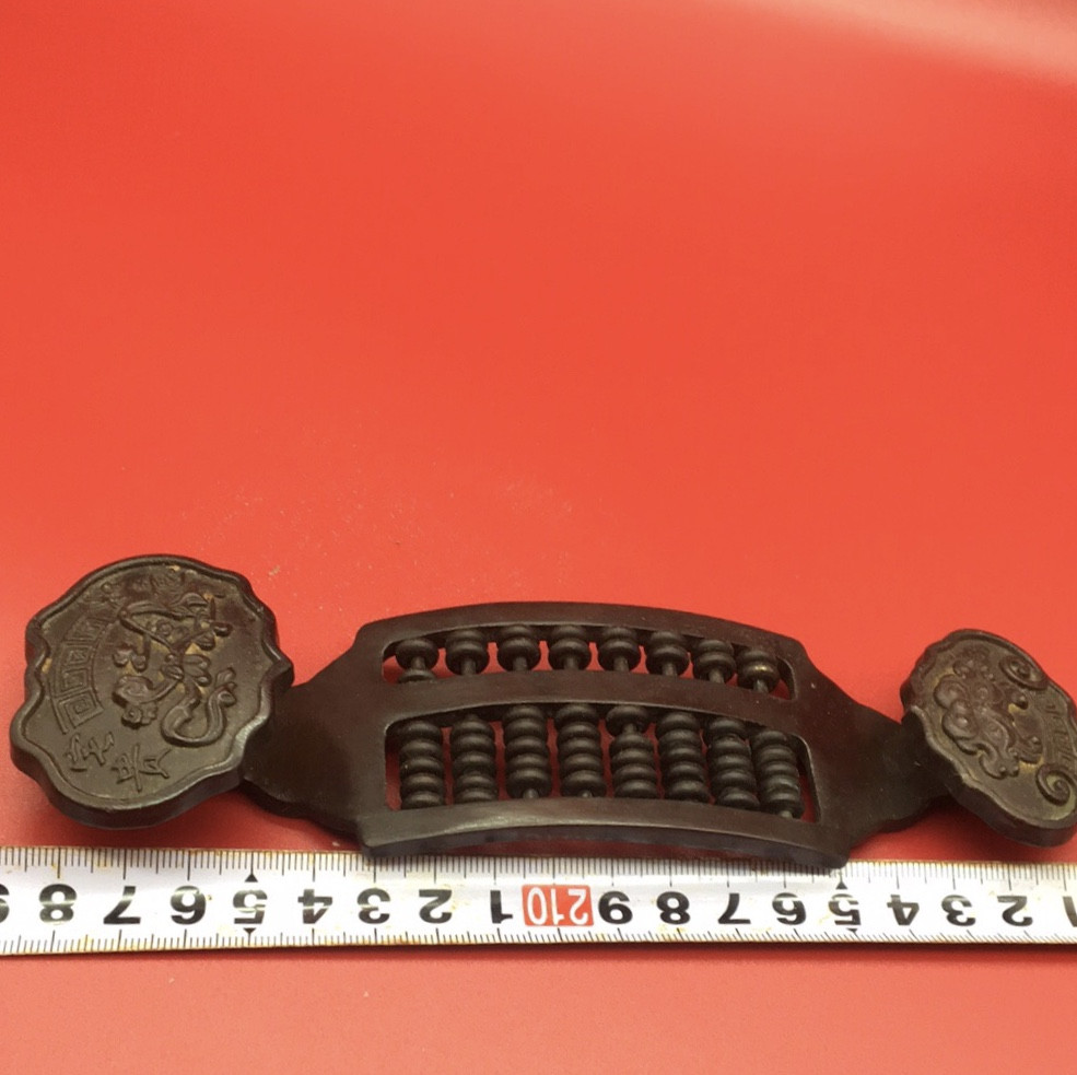 缤纷拍409期，自动结拍，鸽子曝光 掐丝珐琅如意算盘一个，纯铜的，镇宅招财辟邪哦