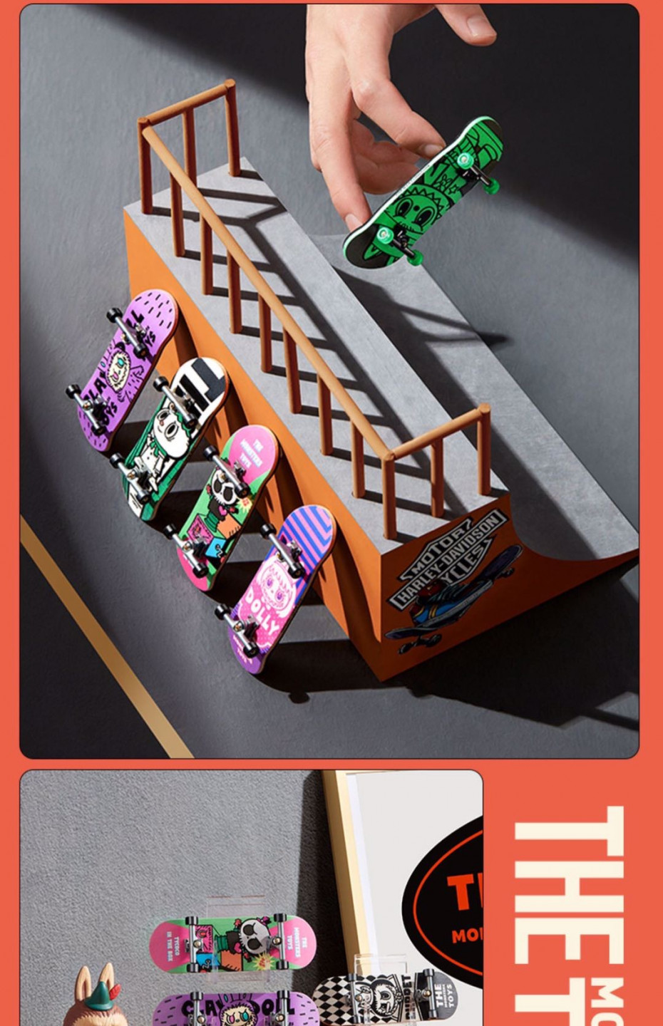 零元拍：POPMART泡泡玛特 The Monsters精灵玩具系列手指滑板网红创意盲盒，一天拍一个，看看你运气能不能拍到隐藏版。