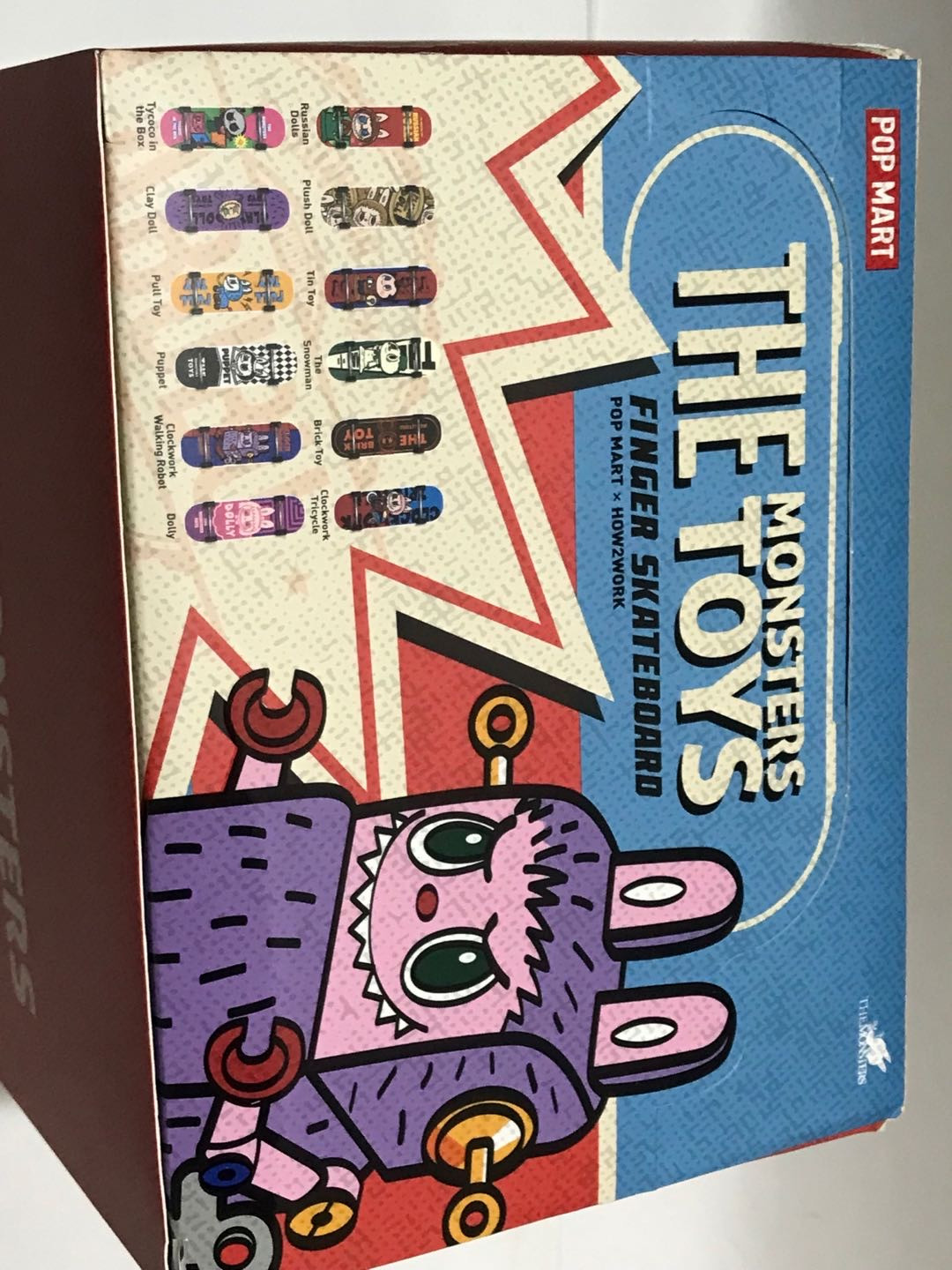 零元拍：POPMART泡泡玛特 The Monsters精灵玩具系列手指滑板网红创意盲盒，一天拍一个，看看你运气能不能拍到隐藏版。