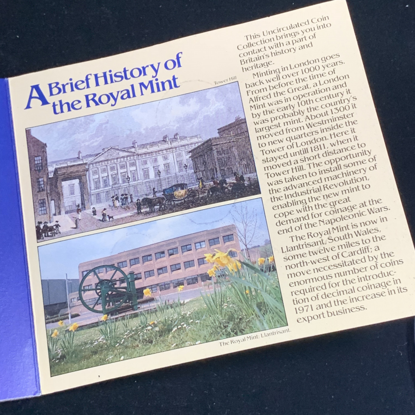 《竞宝斋》钱币微拍-第5场（0佣金包邮） 原装英国 1982年 7枚装卡装精制套币 包装有脱落