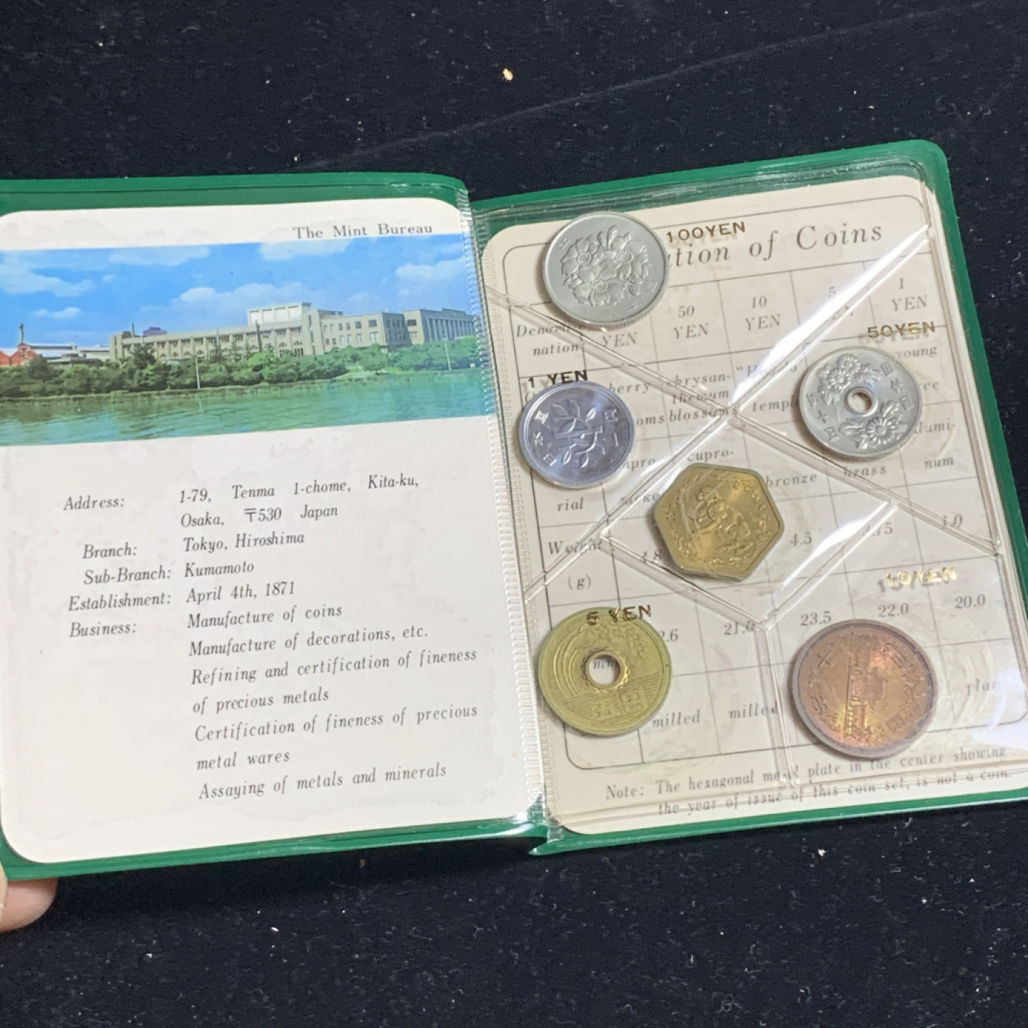 《竞宝斋》钱币微拍-第5场（0佣金包邮） 原装日本 昭和五十五年 5枚币和1枚章 包装完好