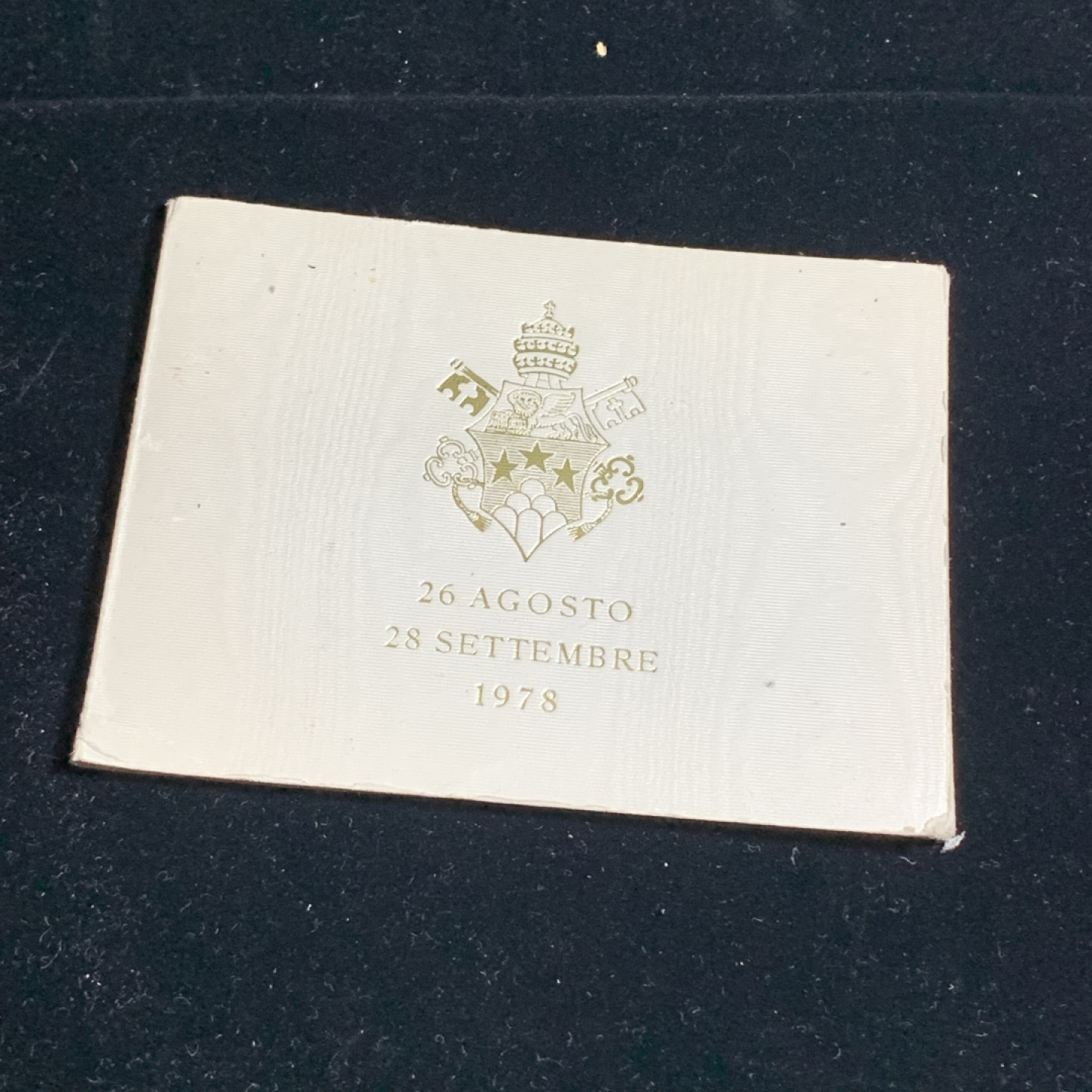 《竞宝斋》钱币微拍-第5场（0佣金包邮） 原装梵蒂冈1978年 教皇约翰保罗一世 1000里拉 银币