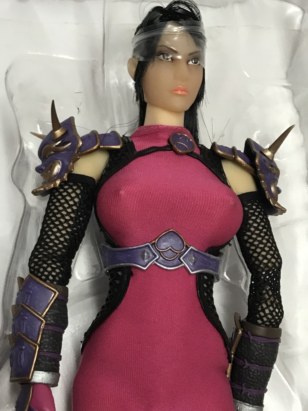 零元拍：三太极 1/6 红衣女忍者，全新。