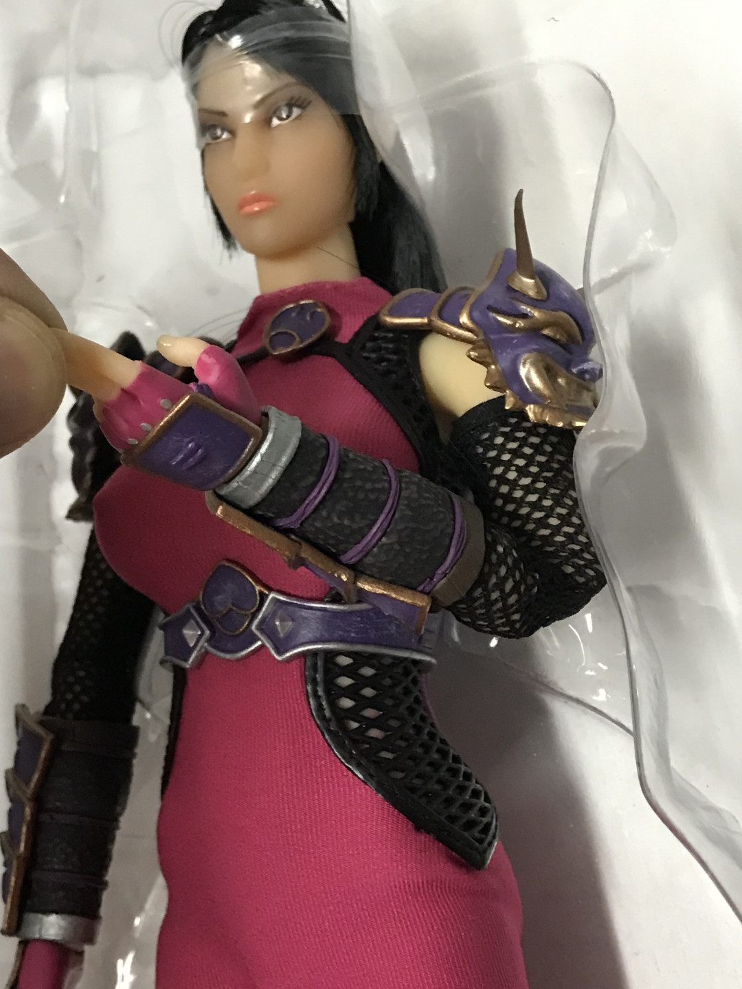 零元拍：三太极 1/6 红衣女忍者，全新。