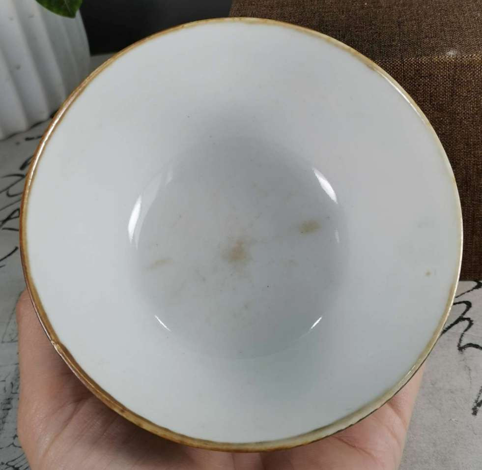 N&C 第十六期: 精品古董文物专场 全品～民国釉下彩鸡公碗 超精，超细，釉下粉彩，非常高级，胎薄玉化度高，寓意好，鸿运当头，收藏佳品！