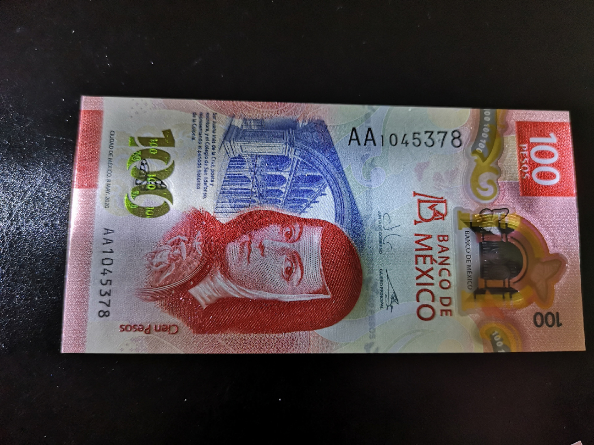 《外钞收藏家》第一百三十期拍卖 最新版墨西哥100 AA冠尾8全新UNC