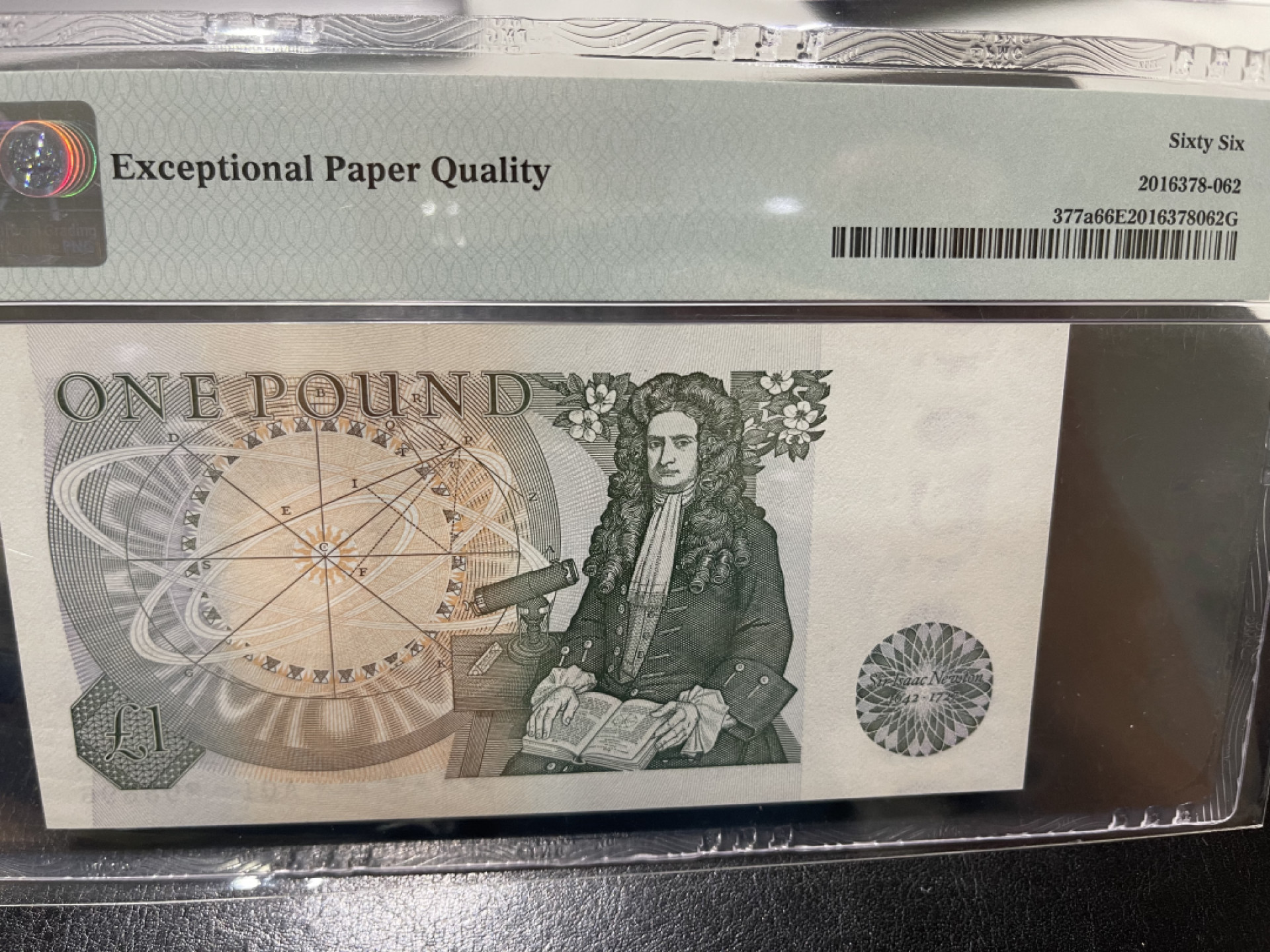 《外钞收藏家》第一百三十期拍卖 英国D系列1镑 PMG66 A01首发冠 无47