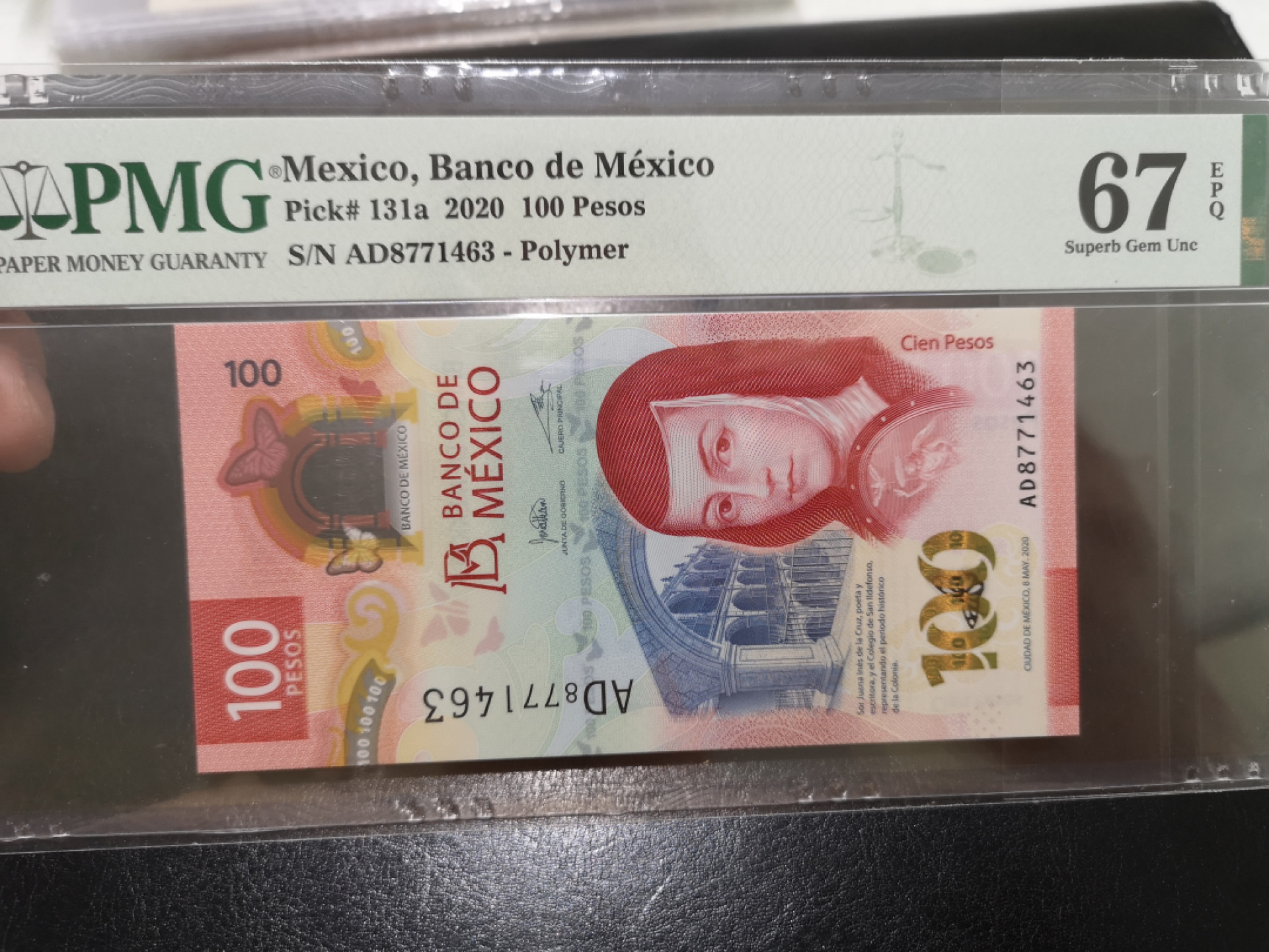 《外钞收藏家》第一百三十期拍卖 2020年墨西哥100 PMG67