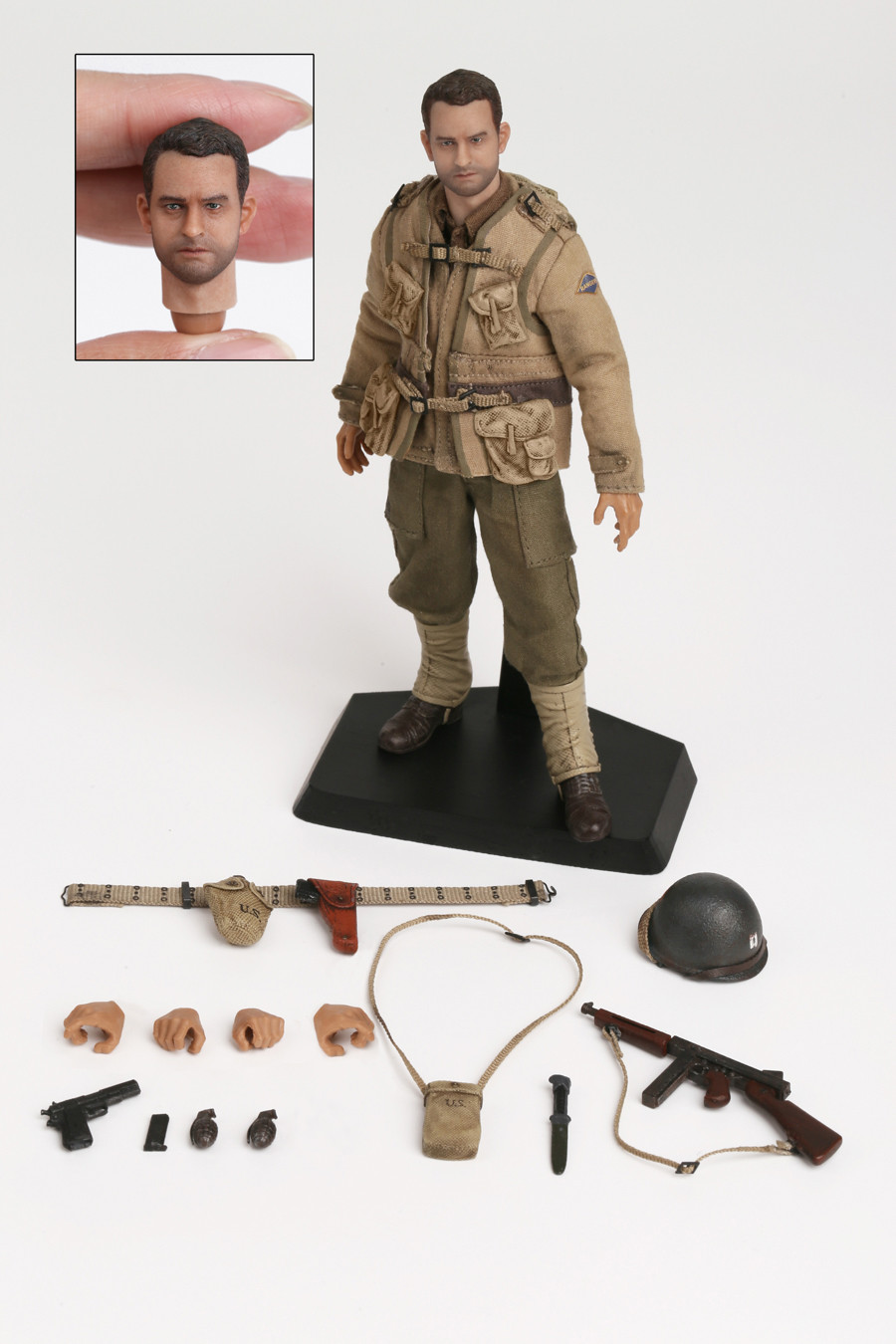 零元拍：POPTOYS 1/12 CMS004 拯救大兵瑞恩二战美军营救小队三人套装版 ，全新未拆。