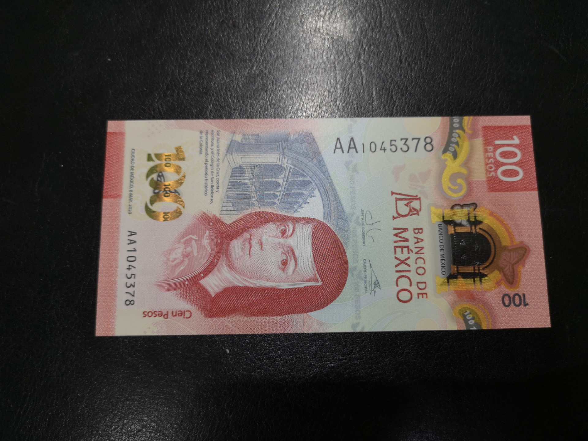 《外钞收藏家》第一百三十期拍卖 最新版墨西哥100 AA冠尾8全新UNC