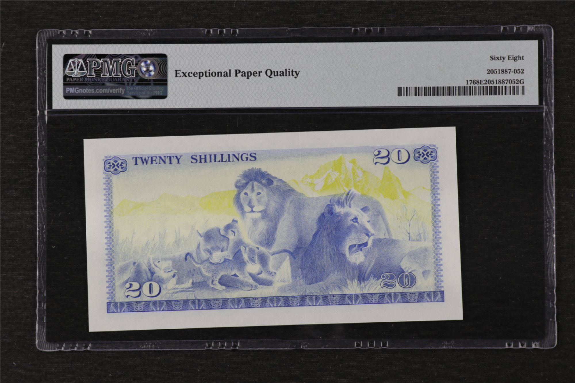 亘邦收藏-第87期（共82项） 1978 肯尼亚 20 shillings PMG 68EPQ 372367