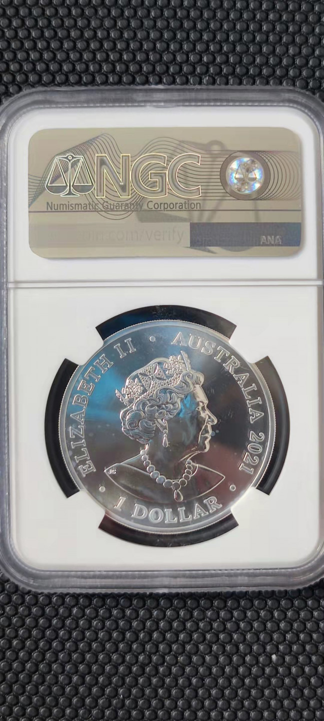 【随心拍&Getcoins】钱币拍卖第102期 澳大利亚2021年梦幻星空系列鲨鱼座彩色银币