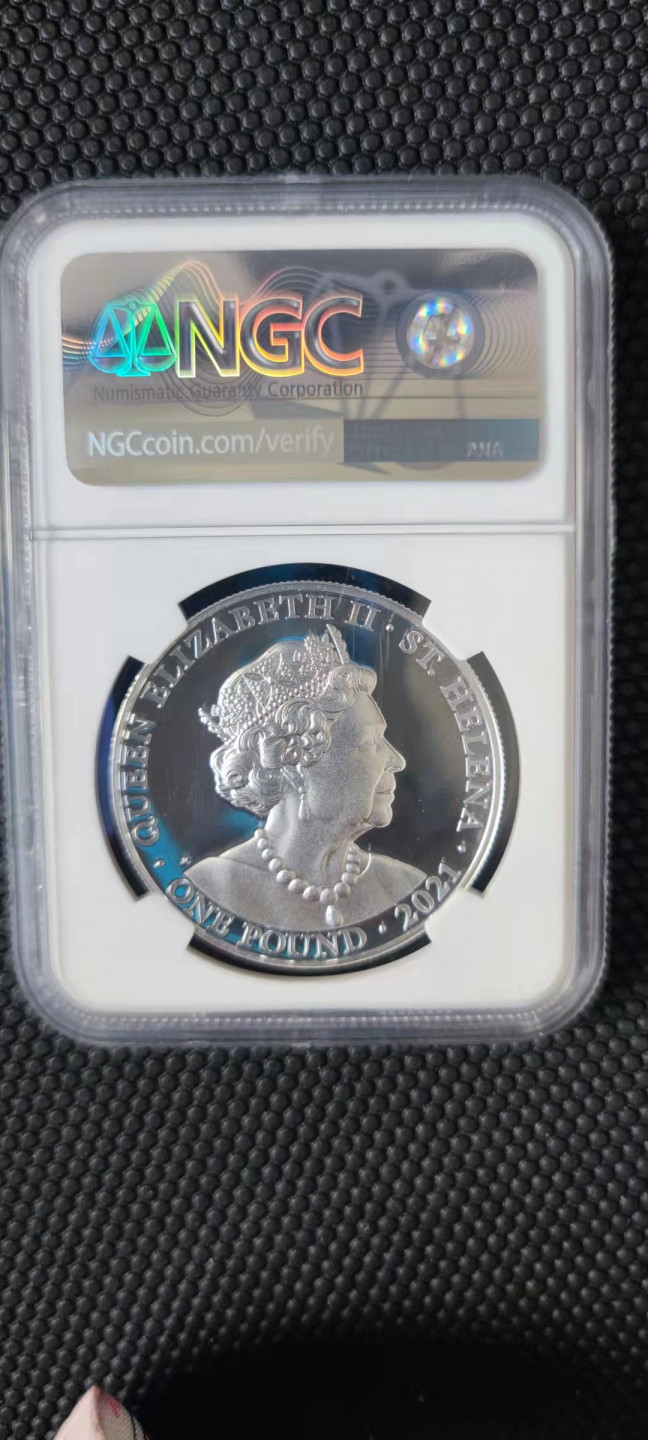 【随心拍&Getcoins】钱币拍卖第102期 圣赫勒拿2021年美德胜利女神1盎司精制纪念银币