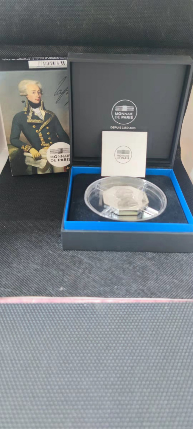 【随心拍&Getcoins】钱币拍卖第102期 法国2020年历史名人拉法耶特多边形2盎司加厚银币