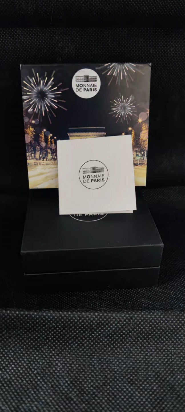 【随心拍&Getcoins】钱币拍卖第102期 法国2020年巴黎建筑艺术系列香榭丽舍大道镀金银币