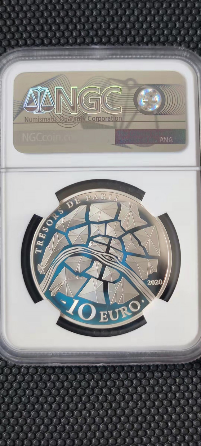 【随心拍&Getcoins】钱币拍卖第102期 法国2020年巴黎建筑艺术系列香榭丽舍大道镀金银币