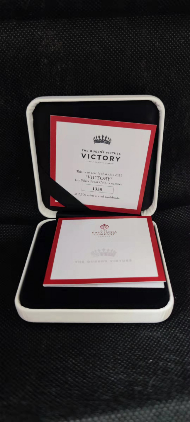 【随心拍&Getcoins】钱币拍卖第102期 圣赫勒拿2021年美德胜利女神1盎司精制纪念银币