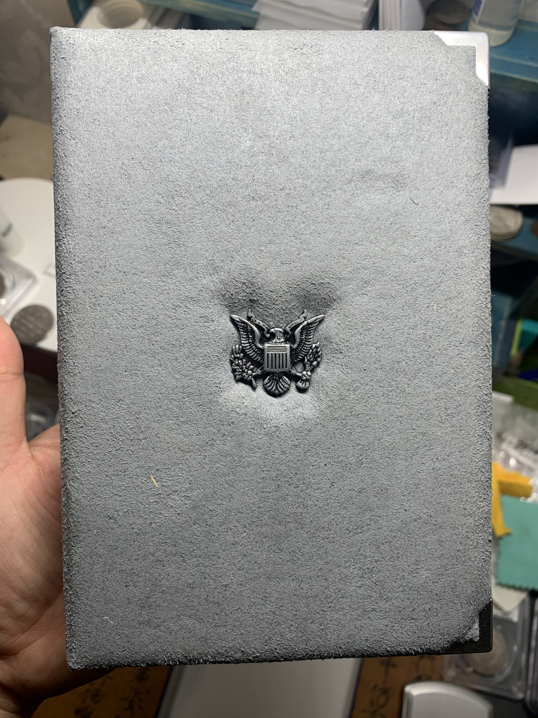 《竞宝斋》钱币微拍-第7场（不限金额顺丰包邮） 美国 1986年 7枚套 自由女神 精制套币 原盒证书 最大为银币 非常完美