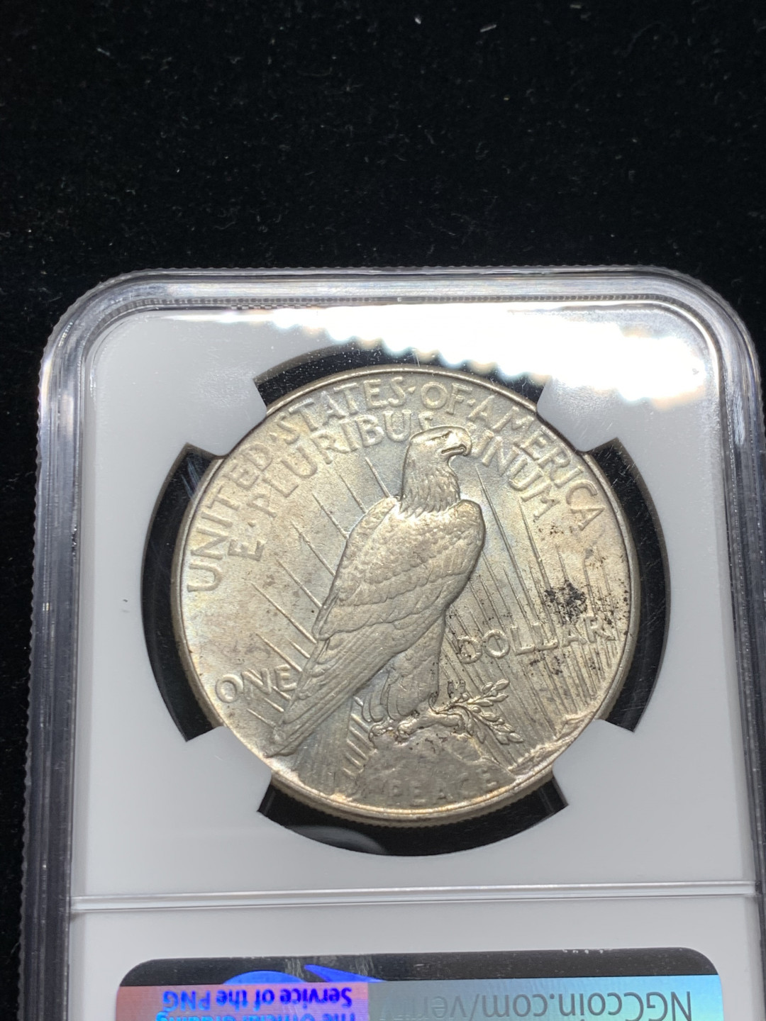 《竞宝斋》钱币微拍-第7场（不限金额顺丰包邮） NGC UNC 细节评级 1934年  和平 1美元大银币