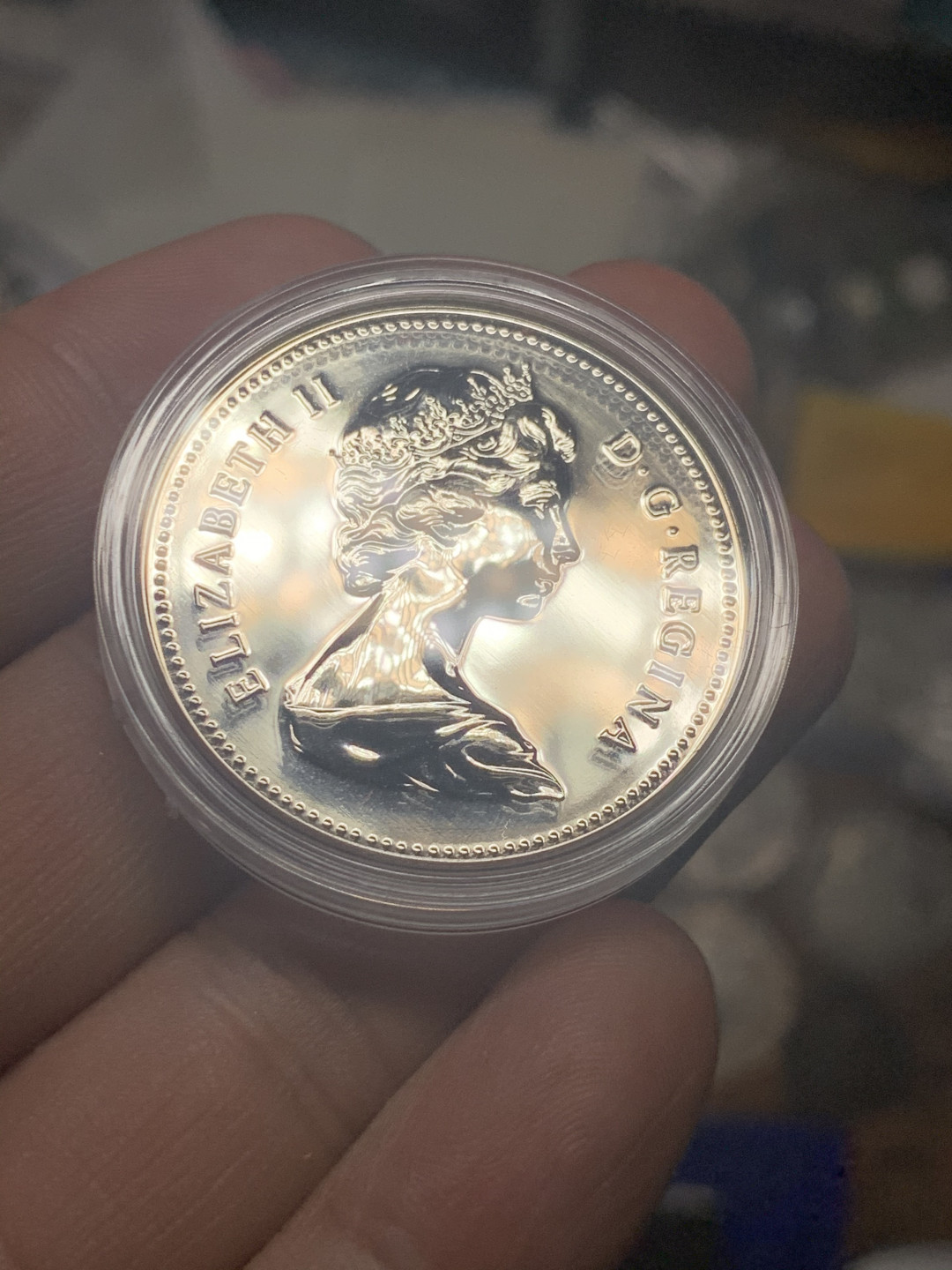 《竞宝斋》钱币微拍-第7场（不限金额顺丰包邮） 加拿大 1979年 帆船 一元 精制纪念 银币 原盒