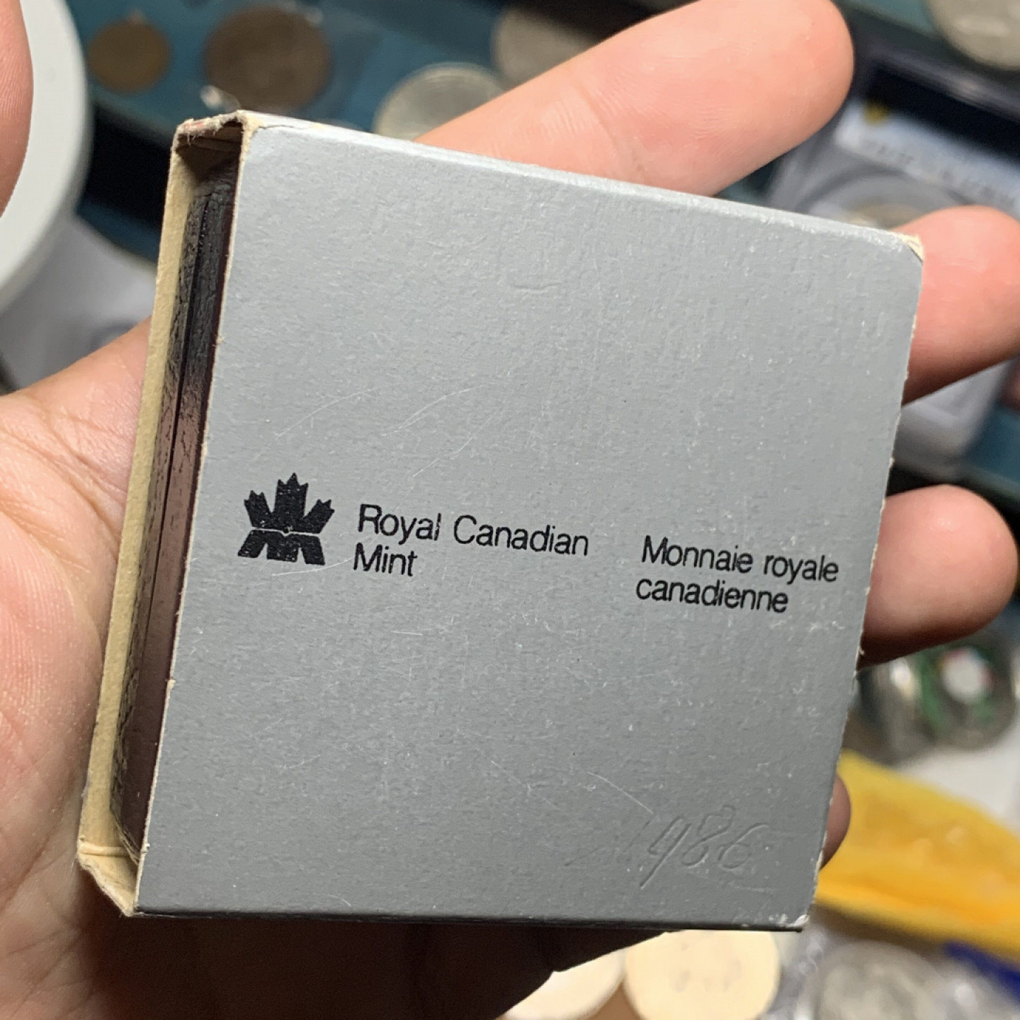 《竞宝斋》钱币微拍-第7场（不限金额顺丰包邮） 加拿大 1986年 温哥华建城百年 一元 精制纪念 银币 原盒证书