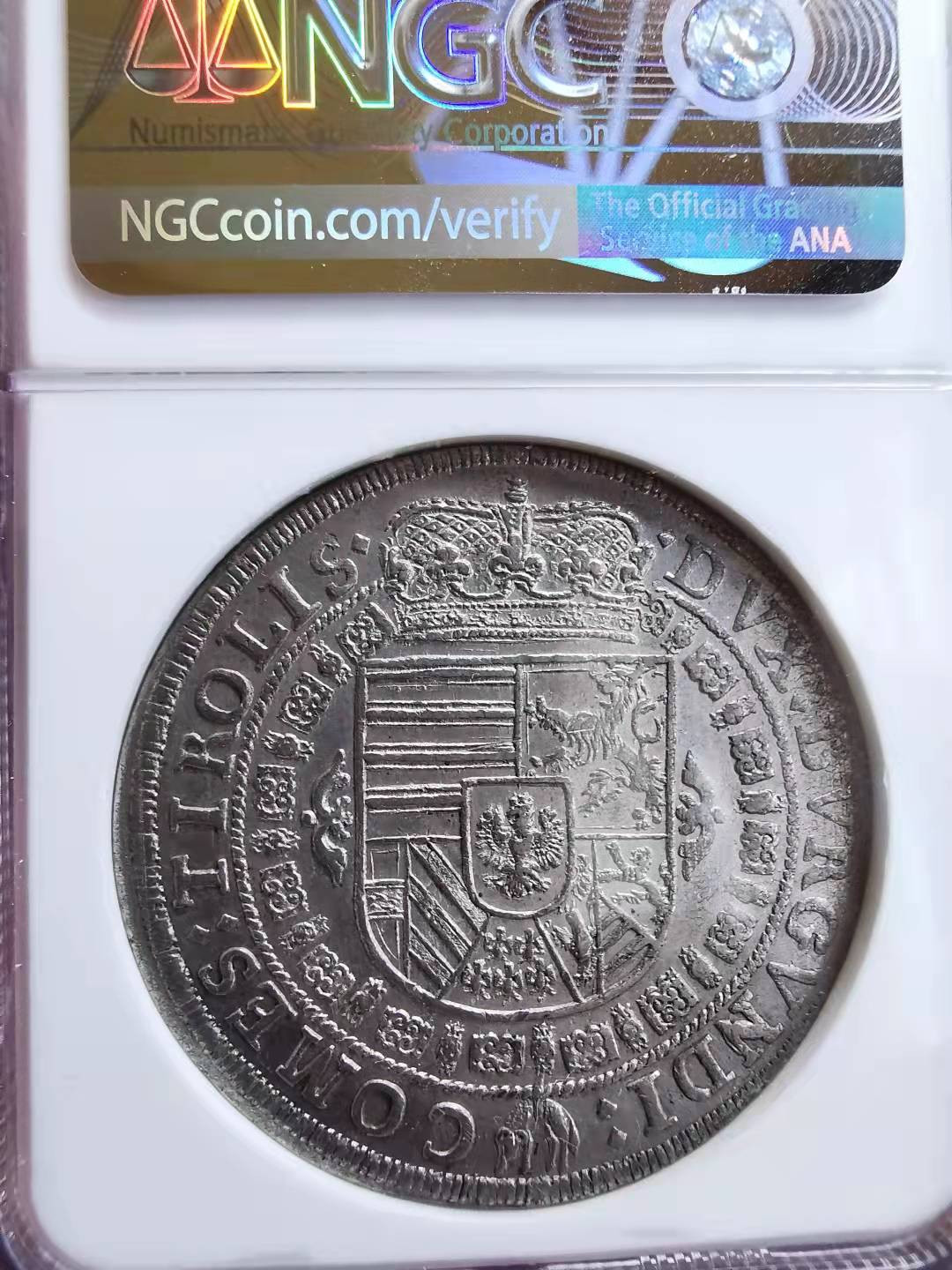 凡希社世界钱币微拍第一百七十二期 1632神罗总庭利奥波德泰勒大银NGC-UNCD整体极佳！
