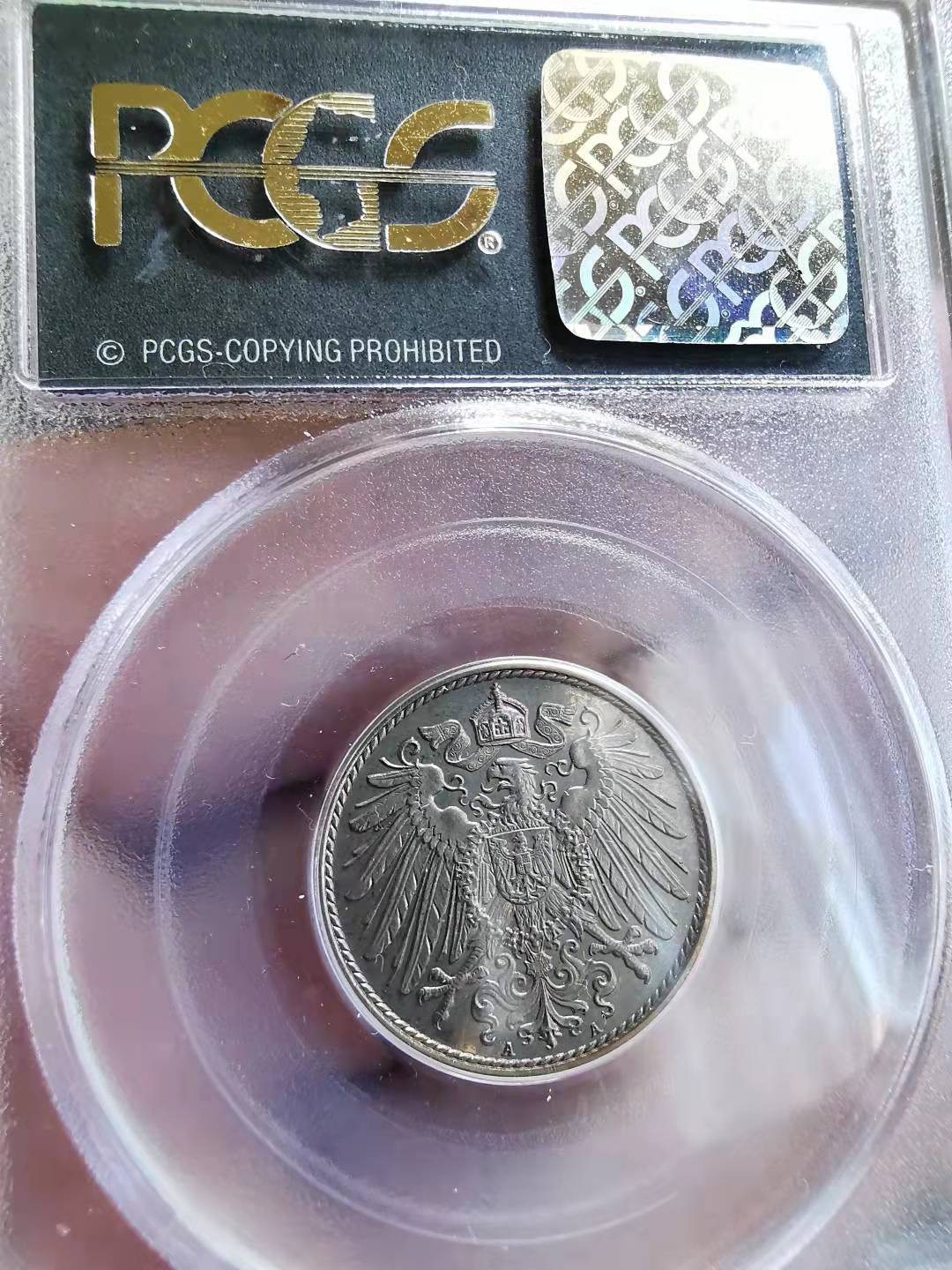 凡希社世界钱币微拍第一百七十二期 1906A德意志帝国10芬尼精铸PCGS-PF65