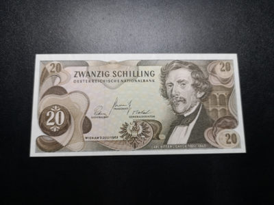 《外钞收藏家》金九银十双拍9号场（总133期）（本期72件） - 1967年奥地利20先令 全新UNC