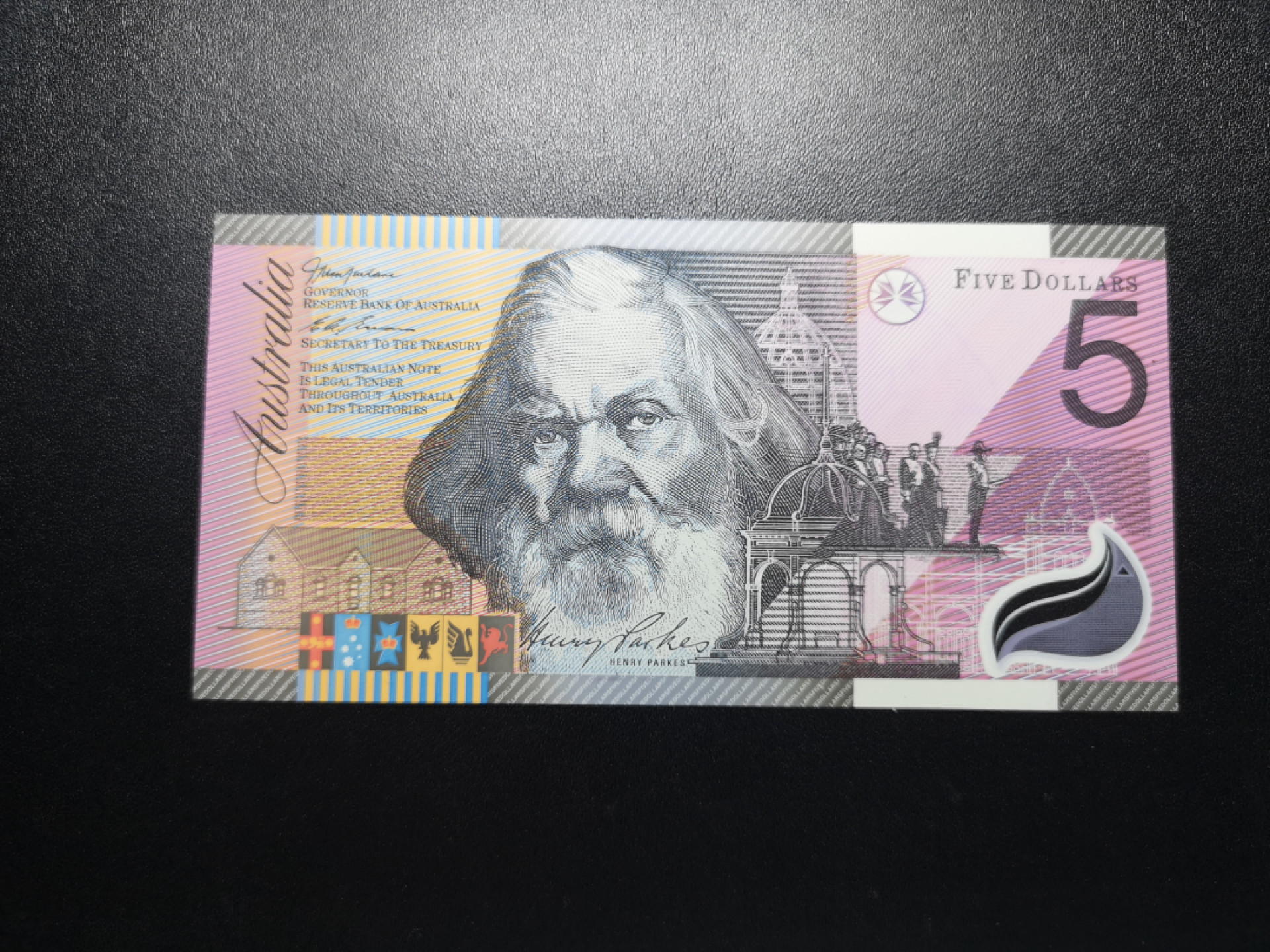 《外钞收藏家》金九银十双拍9号场（总133期）（本期72件） 澳大利亚塑料钞 5刀 纪念钞 全新UNC