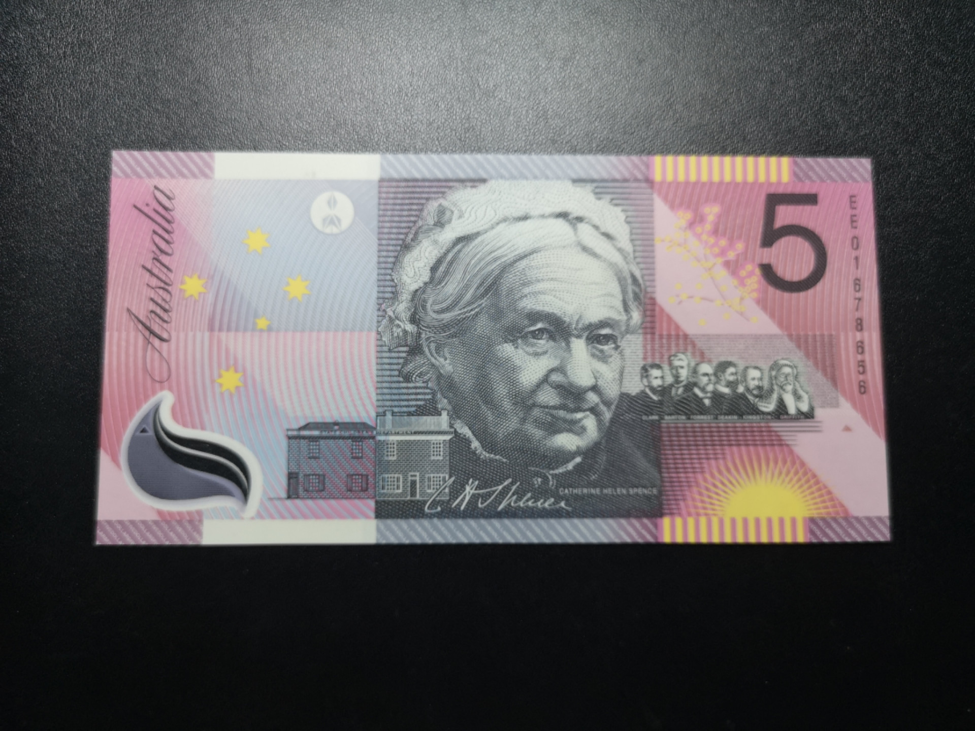 《外钞收藏家》金九银十双拍9号场（总133期）（本期72件） 澳大利亚塑料钞 5刀 纪念钞 全新UNC